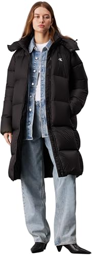 Calvin Klein Women's Down Long Puffer Water-Repellent Coat, Black (Ck Black), on Sale